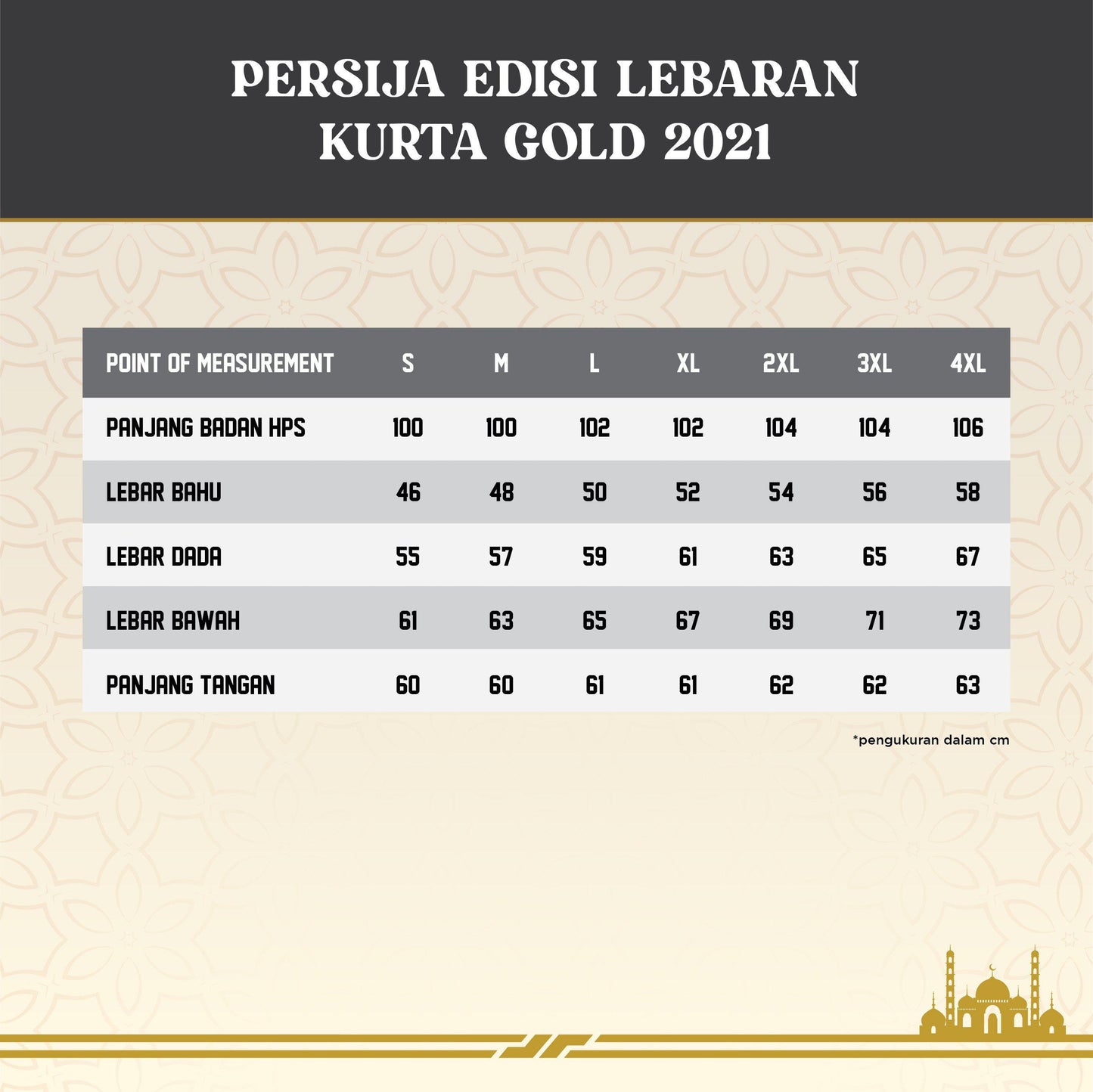Juaraga Persija Baju Koko Muslim 2021 - Gold juaraga.id