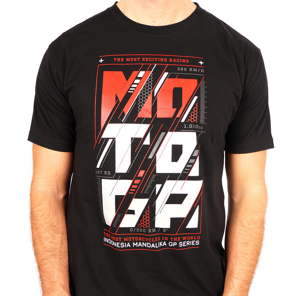 Juaraga MotoGP T-Shirt - Exciting Racing - Hitam juaraga.id