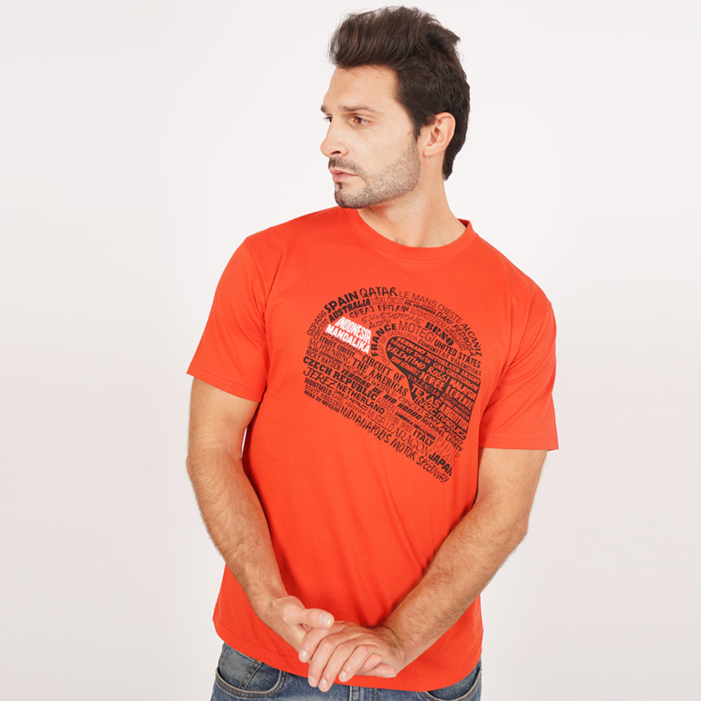 Juaraga MotoGP T-Shirt - The Circuits of MotoGP - Merah juaraga.id