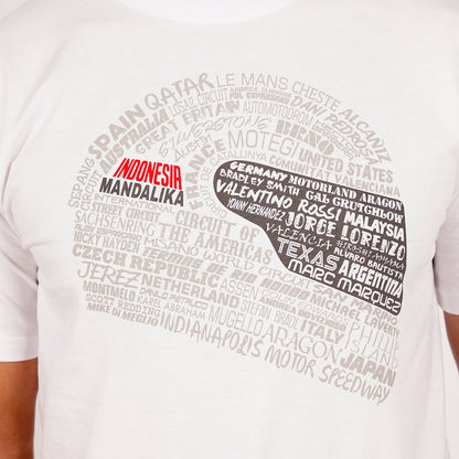 Juaraga MotoGP T-Shirt - The Circuits of MotoGP - Putih juaraga.id