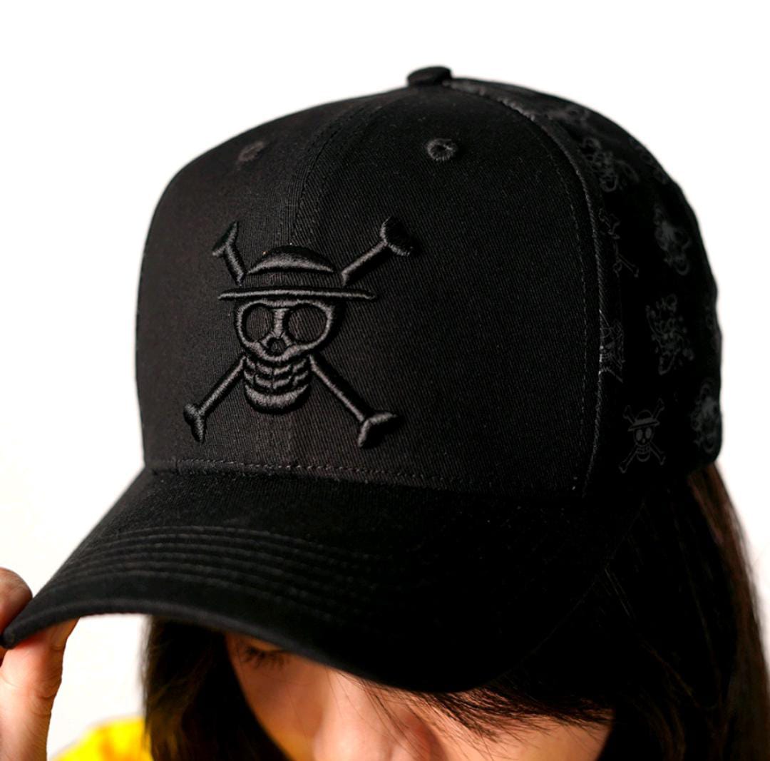 Juaraga Topi Baseball ONIC Juara X One Piece Signature Pirate - Hitam juaraga.id