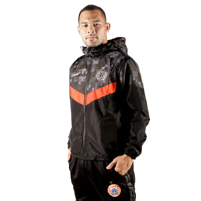 Juaraga Persija Jaket Windbreaker - Tiger Pix 2023 - Hitam