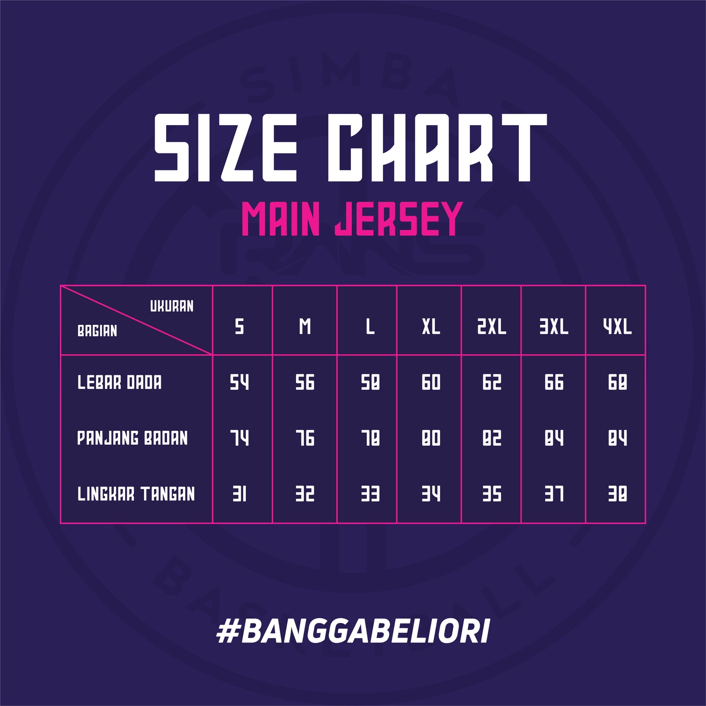 Juaraga RANS Simba Jersey Basket - Match Away 2024 - Putih