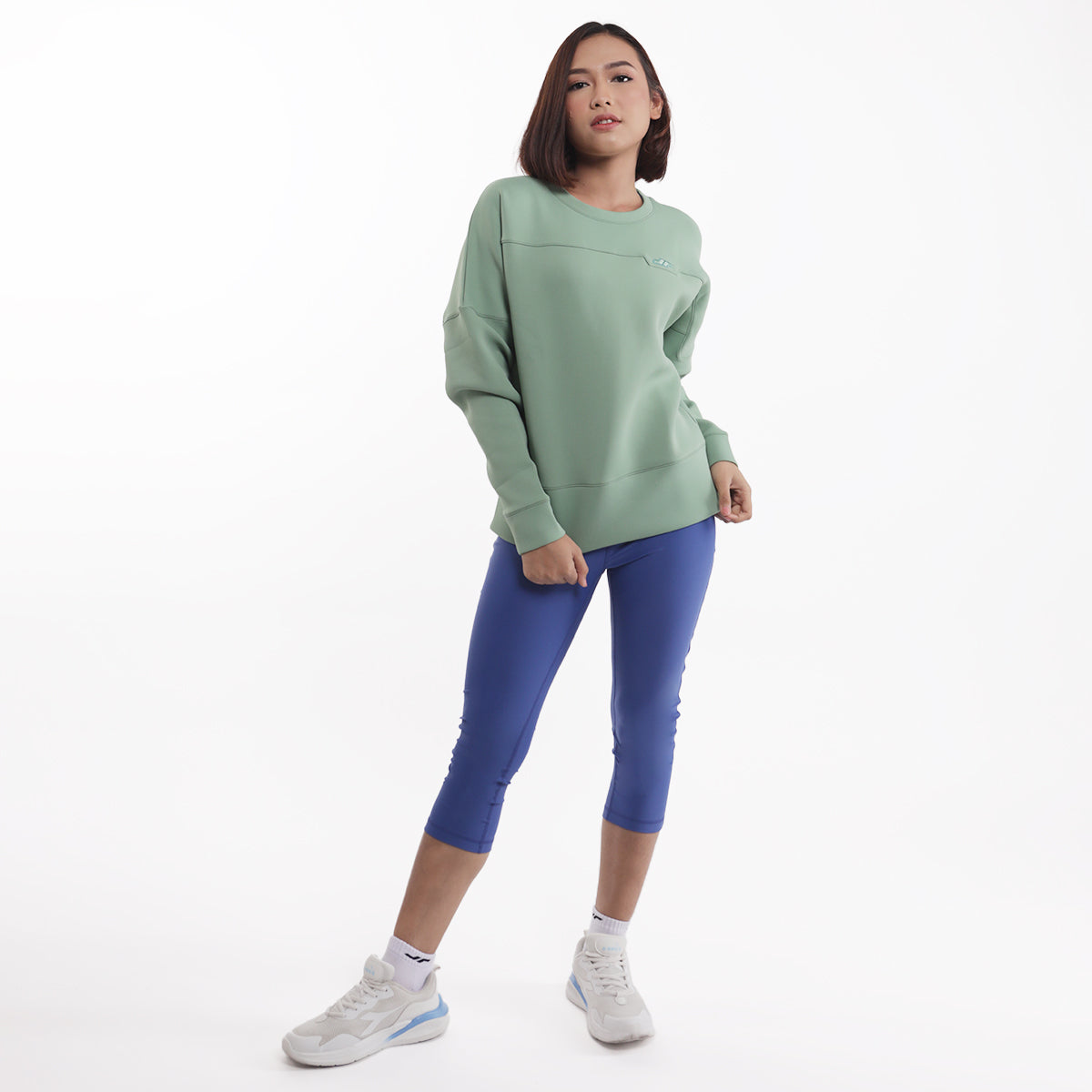 Juaraga Sweater Crewneck - Wanita JR Lite - Hijau Olive