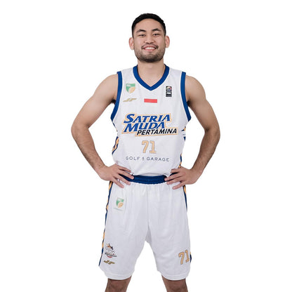 Juaraga Satria Muda Jersey Basket - Away 2023 - Putih