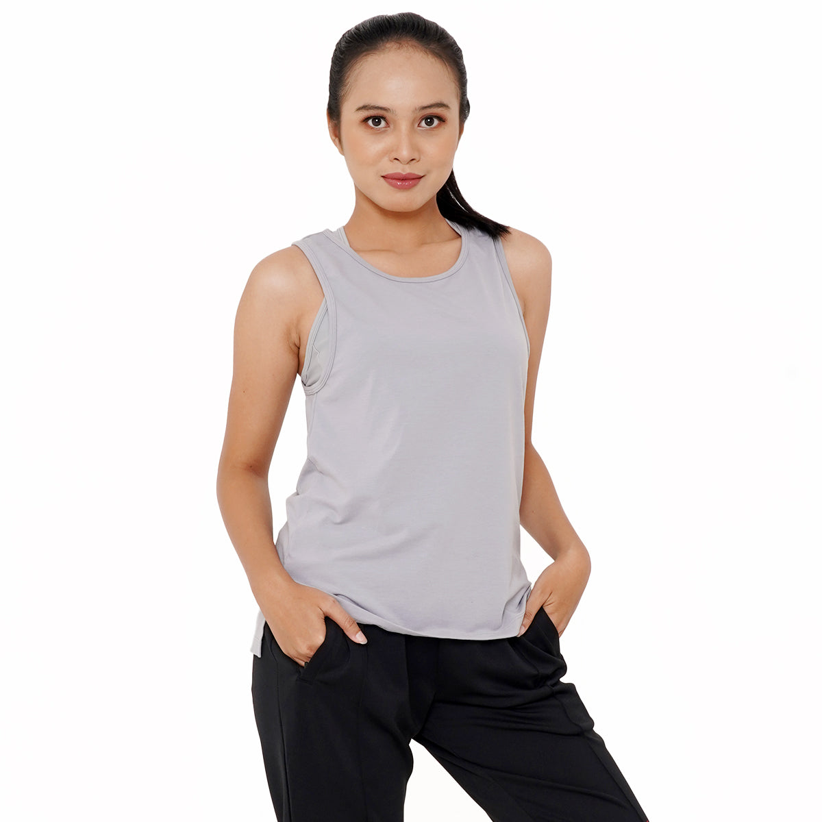 Tank top Wanita Mild Abu