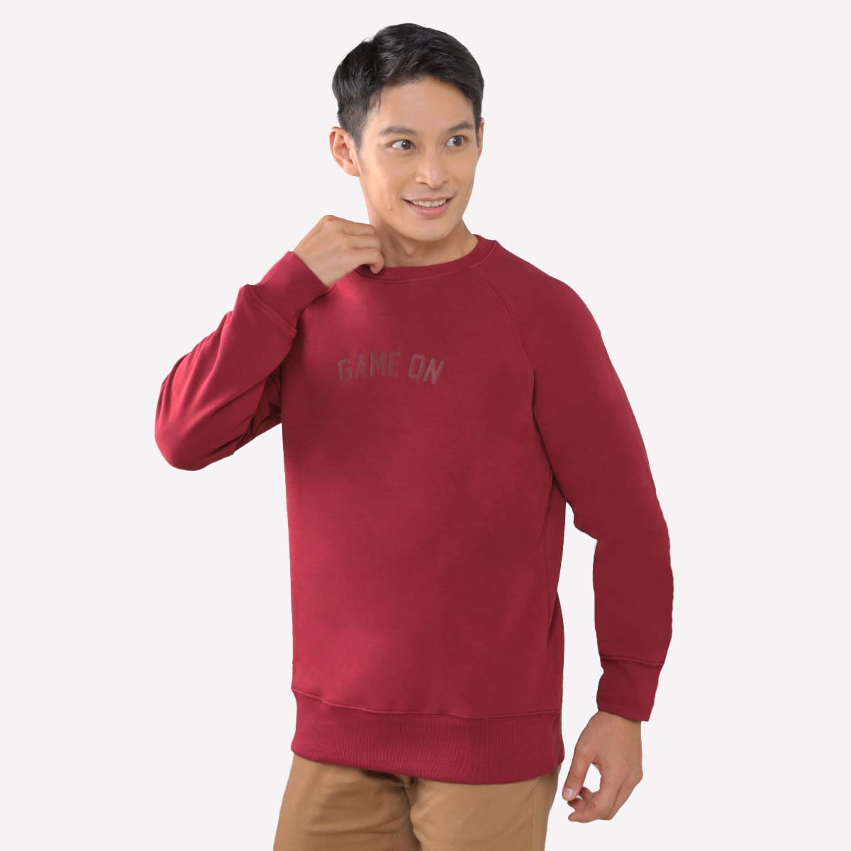 Juaraga Sweater Crewneck - JR Game On - Cordovan