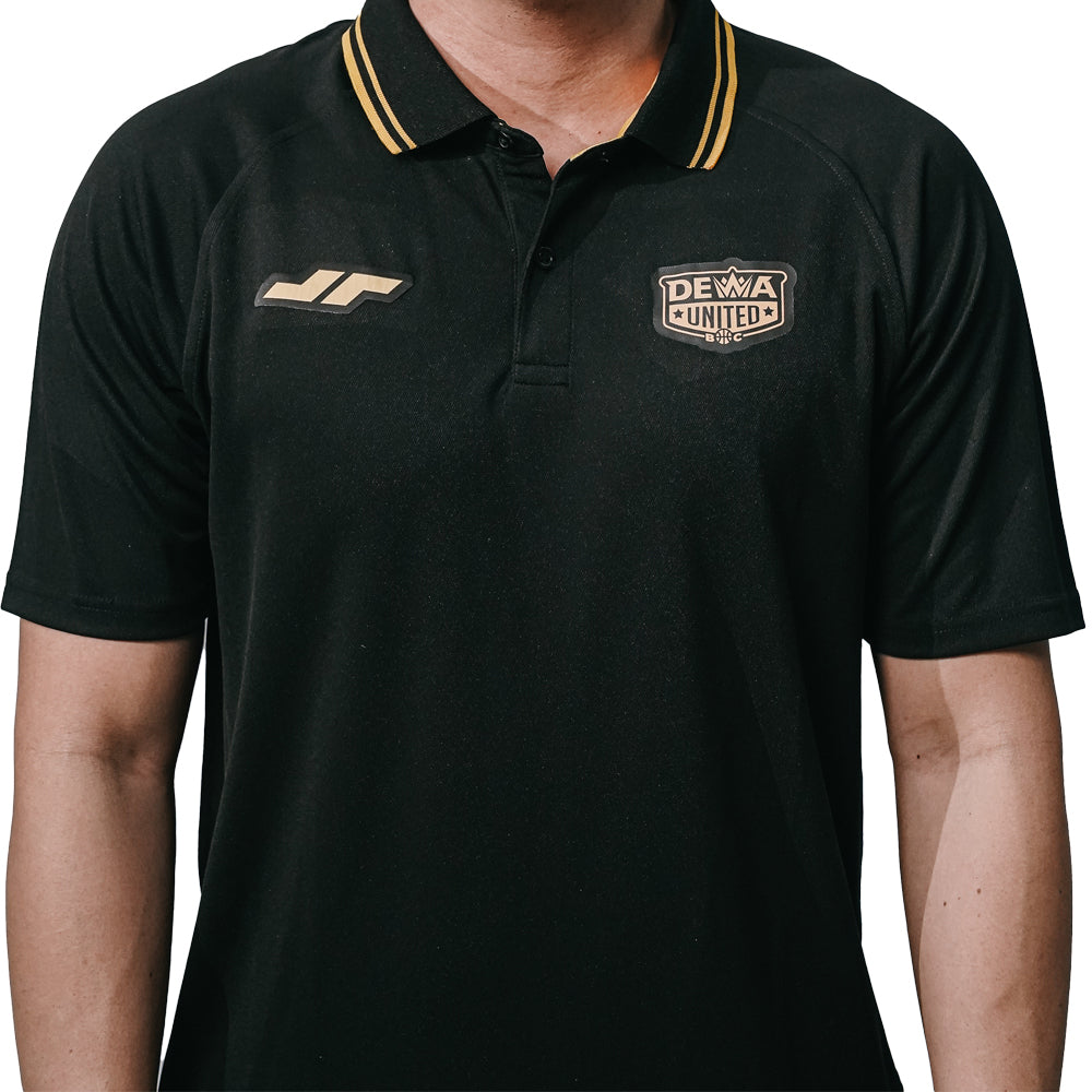 Juaraga Dewa United Basketball Polo Shirt 2024 - Hitam