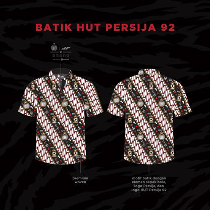 Juaraga Persija Kemeja Batik - HUT 92 ASANA X Persija Juara juaraga.id