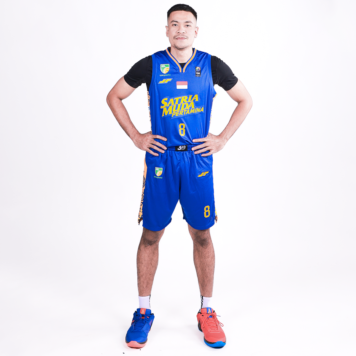 Juaraga Satria Muda Pertamina Jersey Basket - Match Home 2024 - Biru