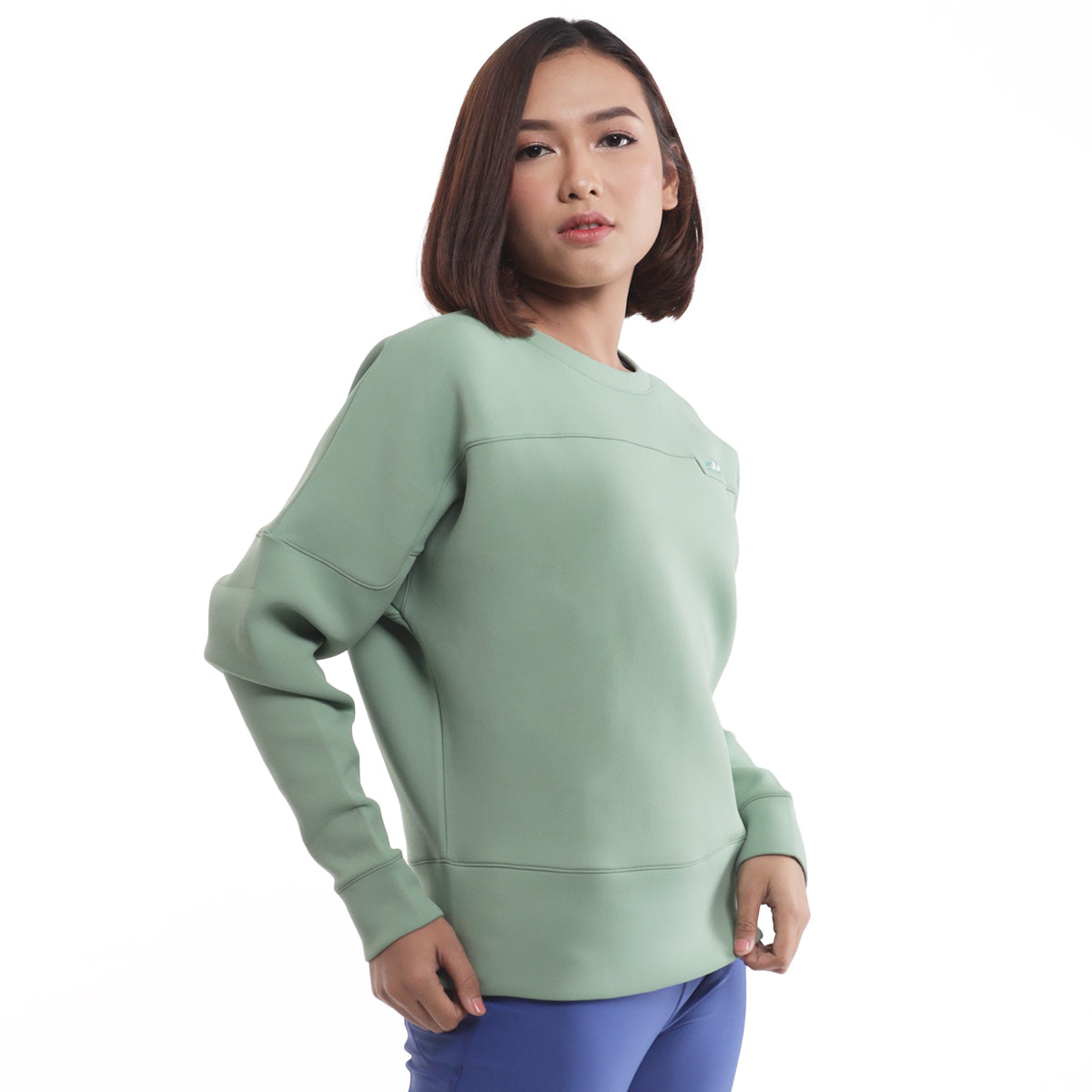 Juaraga Sweater Crewneck - Wanita JR Lite - Hijau Olive