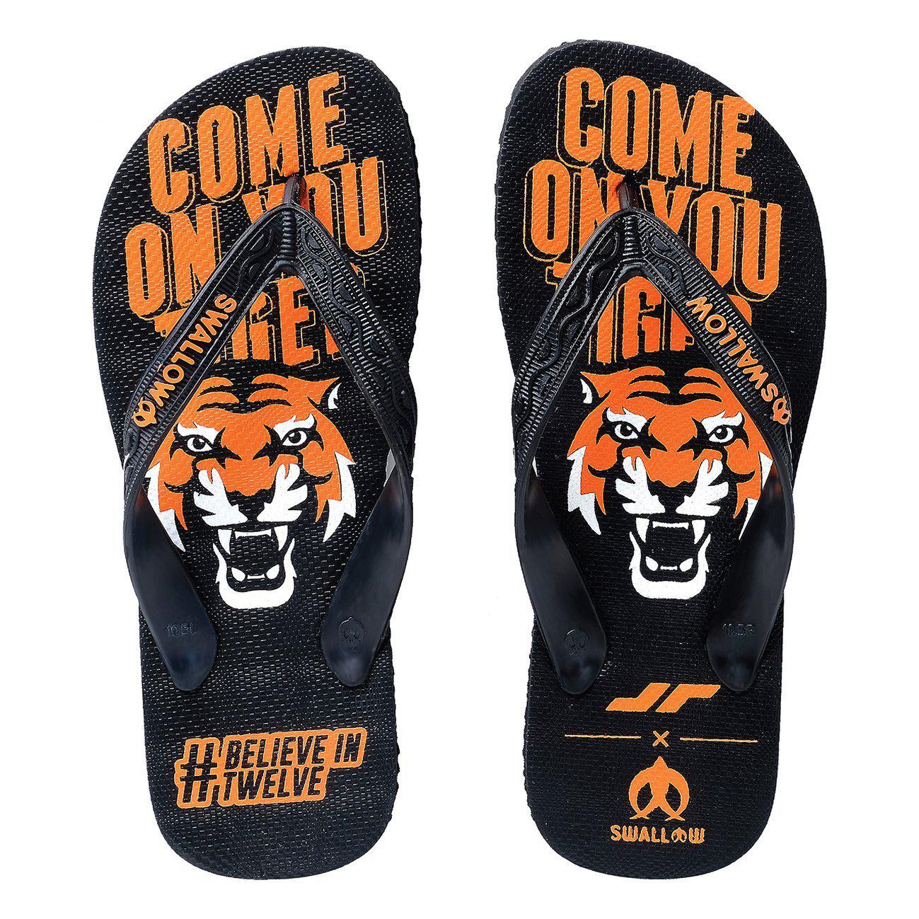 Juaraga Sandal Persija x Swallow Come On You Tiger - Hitam juaraga.id