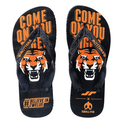 Juaraga Sandal Persija x Swallow Come On You Tiger - Hitam juaraga.id