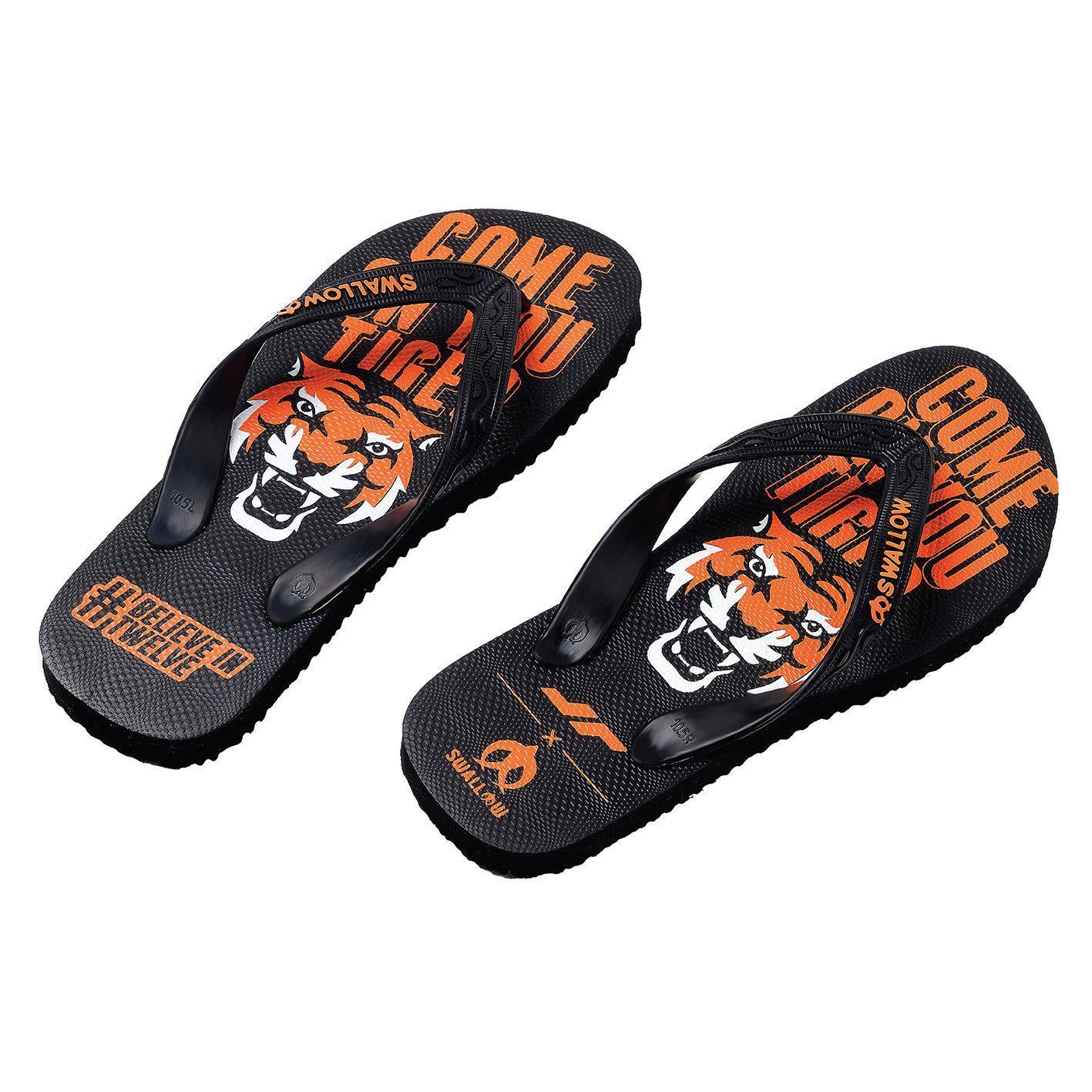 Juaraga Sandal Persija x Swallow Come On You Tiger - Hitam juaraga.id